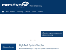 Tablet Screenshot of masevon.com